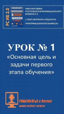 урок 1 Цель и задачи 1 этапа обучения