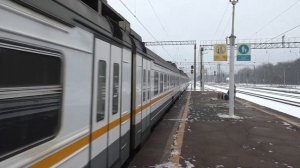 Электропоезд ЭД4М-0476 ЦППК станция Бекасово-1