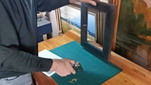 Как приделать рамку к картине