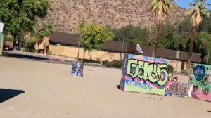 Playin blues at Palm Springs Graffiti park.. ..Last fair deal goin down blues..Palm Springs cal…