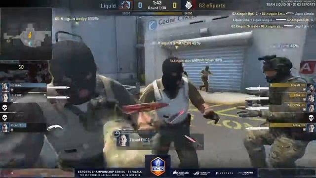 CS:GO - RAP GOD SADOKIST /G2 vs Liquid/ @ECS Season 1 Finals