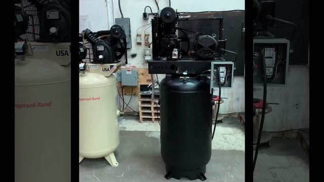 Ingersoll Rand 7.5hp VS CAS 7.5hp 80 compressor смотреть онлайн