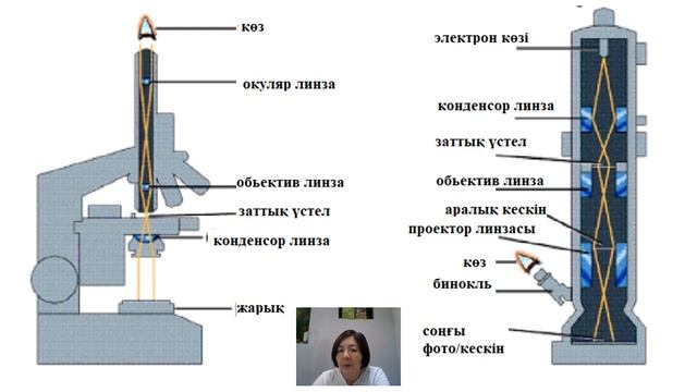 11_кл_оптика және электронды микроскоптың үлкейту және айқындау  арасындағы айырмашылықтар.