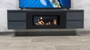 Тумба с биокамином Firelight BFPP-1700 lux графит