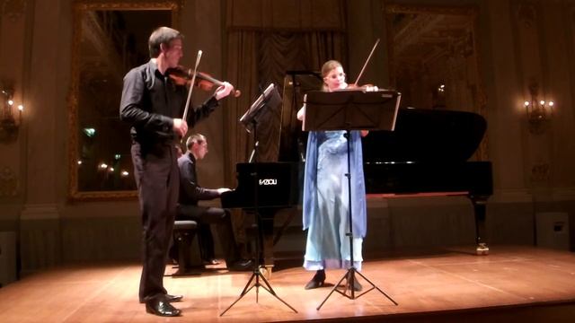 Duo Viennese + Tchorzewski: Shostakovich - 5 pieces for 2 Violins & Piano, no. 3 Elegy смотреть онлайн