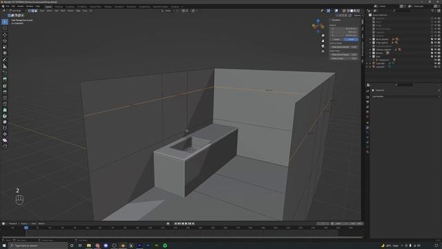 11. Modelling The Sink And The Window. KITCHEN ENVIRONMENT in Unreal Engine 5