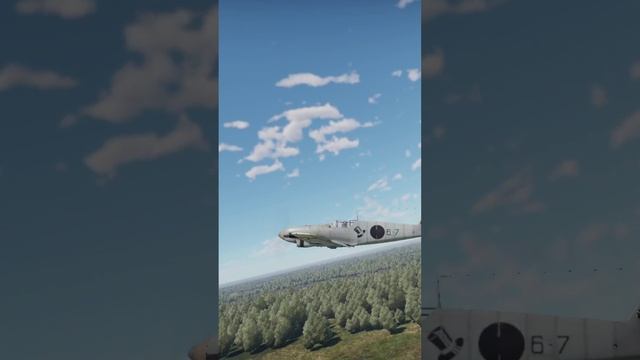 Взлет истребителя Мессершмитт Bf 109 A Флегеля, War Thunder.