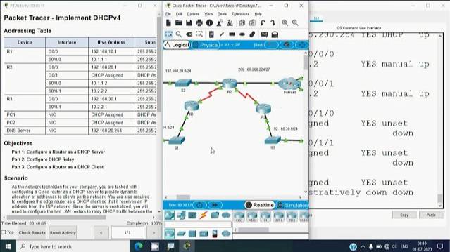 7.4.1 Packet Tracer - Implement DHCPv4 смотреть онлайн
