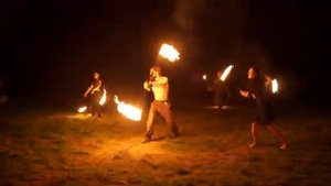 Выступление учеников студии Огня и света на закрытии смены Сага