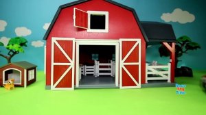 RaceToyTime Terra Battat Barn Farm Playset with Fun Animals Toys