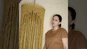 Неповторимый абажур в стиле макраме