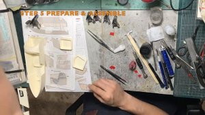 Building MFH 1/9 Alpine Grand Sports Side Car - Step 5 Prepare the Parts & Assemble