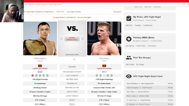 Damir Ismagulov vs Grant Dawson Breakdown&Prediction!! #ufc #ufcapex #esports #ufcvegas76 #ufcpicks