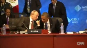 Putin and Obama share a laugh at G-20 - Путин и Обама смеются на саммите G-2 (2012)