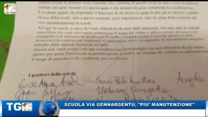 SCUOLA VIA GENNARGENTU, "PIÙ  MANUTENZIONE"