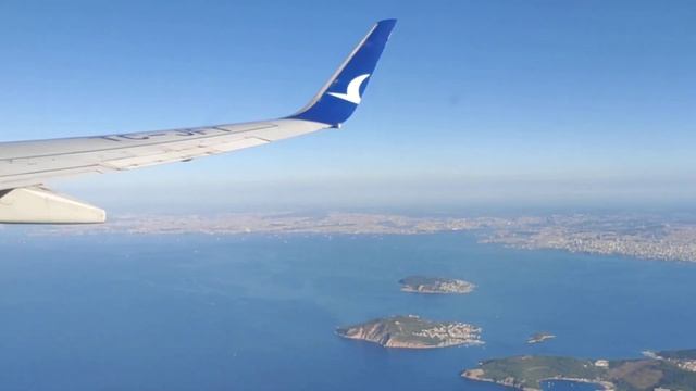 AnadoluJet Boeing 737-800 TC-JFT. Take off from Sabiha Gökçen SAW. Istanbul. Взлет из Стамбула. смотреть онлайн
