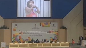 Uthara Unnikrishnan singing award winning song at 62nd National Film Awards Ceremony