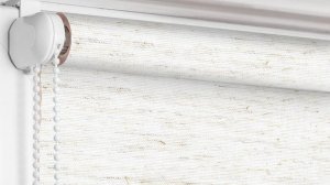 Лен белый - обзор ткани для рулонных штор Рулонка.рус