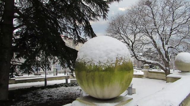 Снег в Севастополе... 14.01.2024.