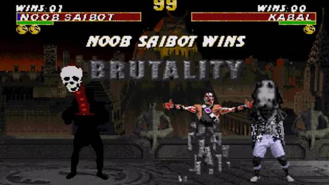 UMK3 секретное Brutality у Noob Saibot