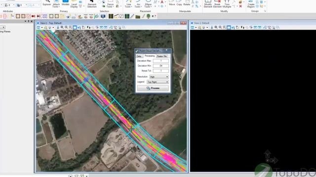 Point Cloud Deviation Overview With TopoDOT
