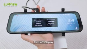 How To Use 9.66 Inch Touch Screen Driving Recording Electronic Rear View Stream Mirror Dash Cam
