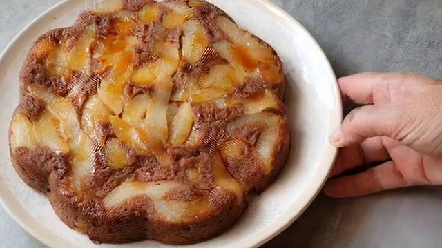 Новый рецепт яблочно-грушевой шарлотки с каштановой мукой #шарлотка #новыйрецепт