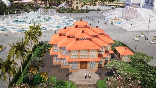 План территории Храма Ведического Планетария в 3D