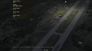 Arma night flight to base 2022 10 01. Rokse arrives to the base from USSR. И он плывёт... плывёт...