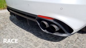 Alfa Romeo Giulia Quadrifoglio Akrapovic Exhaust Sound 4K - Revs, Cold Start, Acceleration