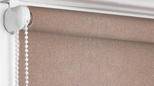 Перл светло-коричневый - обзор ткани для рулонных штор Рулонка.рус