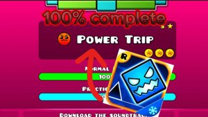 ГЕОМЕТРИ ДАШ - Power trip - 100% complete