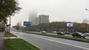 Город накрывает туман