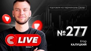 Трейдинг прямой эфир 8 октября 19:00 по МСК | Торговля на терминале Cicap | Егор Калуцкий | Cicap