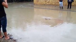 Наводнение в городе Дербент, после ливня.