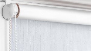 Крис BLACK-OUT белый  - обзор ткани для рулонных штор Рулонка.рус