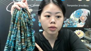 20241008-03 Natural turquoise Amazonite Labradorite and Apatite colorful necklace 16inch 13.4gram