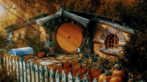 A Hobbit's Autumn in the Shire 🍁 Rain Showers_Falling leaves ◈ LOTR Ambience_Soft music ◈ Cozy Fall