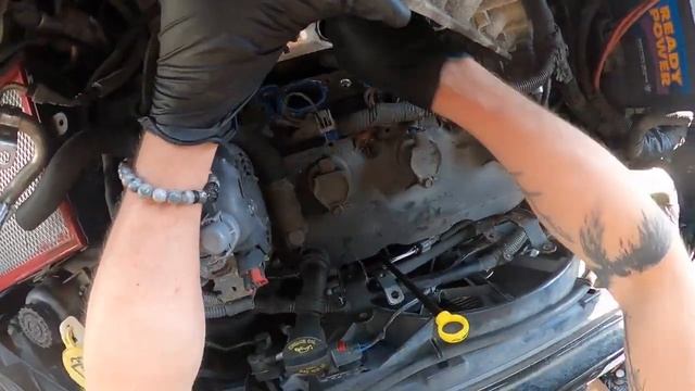 Chrysler Town&Country V6 4.0l knock sensor replacement / Chrysler engine knock sensor HD 720p смотреть онлайн