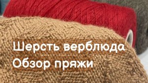 Обзор пряжи. Шерсть верблюда