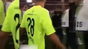 Alan Ruschel of Chapecoense came out on the field...