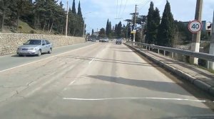 ДТП Алушта 20.03.2018 поворот на ул.Туристов