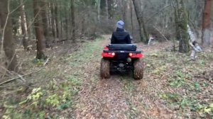 Жена гоняет на Polaris Sportsman 500