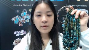 20241008-05 Natural turquoise pink opal  with Amazonite pink blue orange color 16inch gemstone