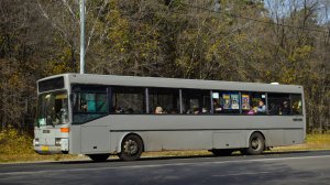 Автобус Mercedes-Benz O405 (АН 787 22). Покатушки по Барнаулу. / Ride on the Mercedes-Benz O405 bus