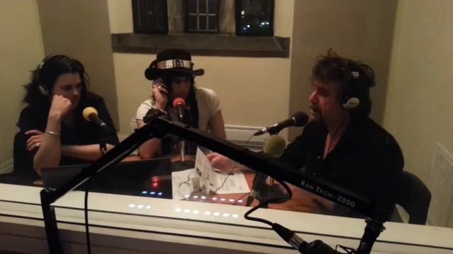 Nick & Criss Raines with CIUT-FM radio host Nik Beat