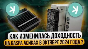 КАК ИЗМЕНИЛАСЬ ДОХОДНОСТЬ НА KASPA АСИКАХ В ОКТЯБРЕ 2024 ГОДА