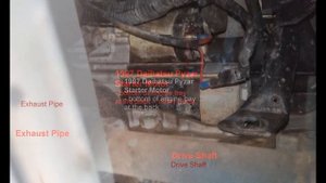 1997 Daihatsu Pyzar/Gran Move Starter Motor location