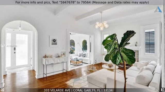 Priced at $849,000 - 333 Velarde Ave, Coral Gables, FL 33134 смотреть онлайн