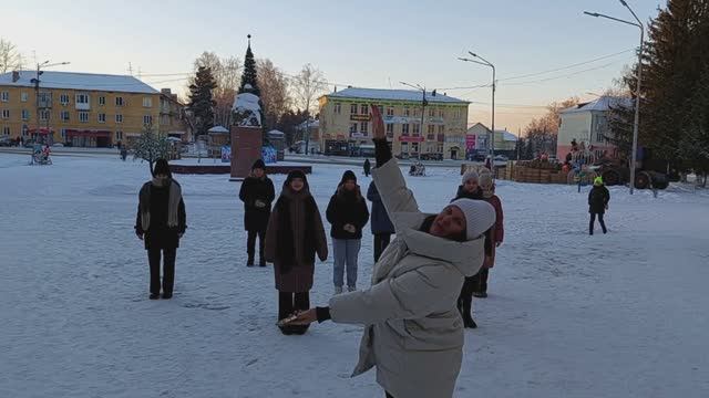 Новогодний флешмоб «Мандариновое движение», часть I